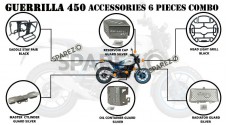 Fit For Royal Enfield Guerrilla 450 6 Pcs Accessories Combo Pack    - SPAREZO